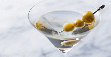 coctel dry martini